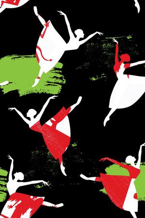 芭蕾印花华亿平台图片