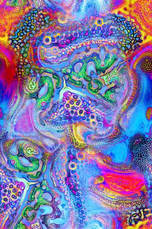 抽象印花华亿平台图片