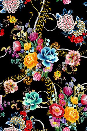 刺绣印花华亿平台图片