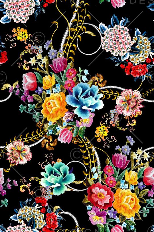 刺绣印花华亿平台图片