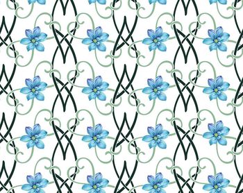 时尚手绘花印花华亿平台图片