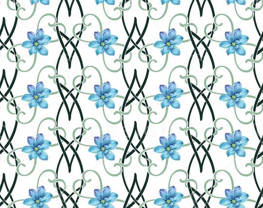 时尚手绘花印花华亿平台图片