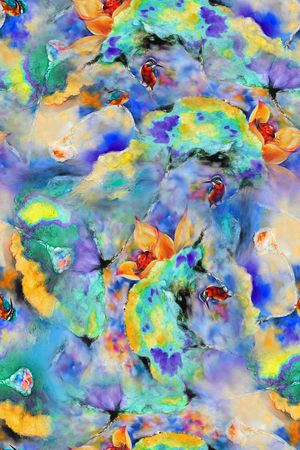 花鸟印花华亿平台图片