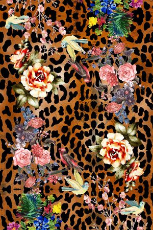 动物纹印花华亿平台图片