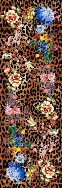 动物纹印花华亿平台图片