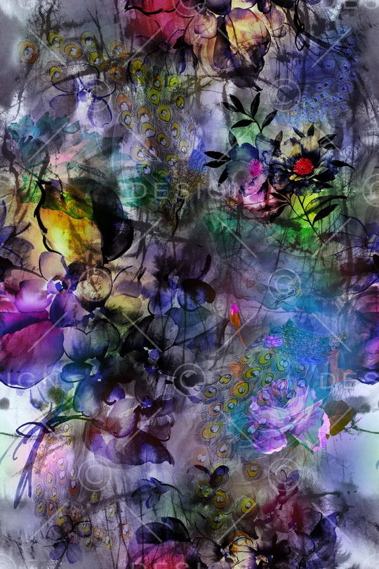 抽象印花华亿平台图片