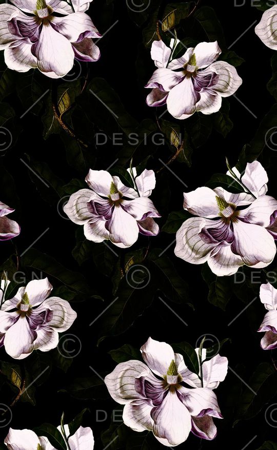 时尚大花印花华亿平台图片