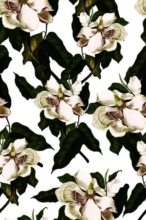 时尚大花印花华亿平台图片