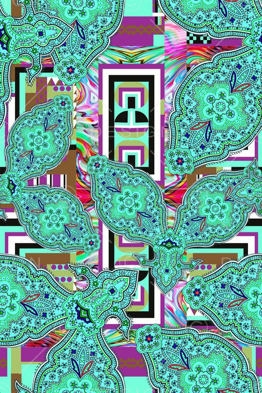 几何印花华亿平台图片