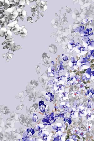 花卉印花华亿平台图片