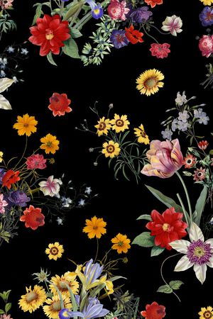 黑底印花华亿平台图片