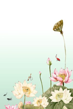 荷花印花华亿平台图片