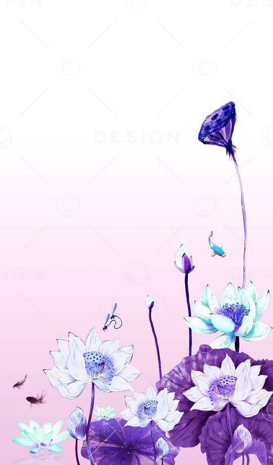 荷花印花华亿平台图片