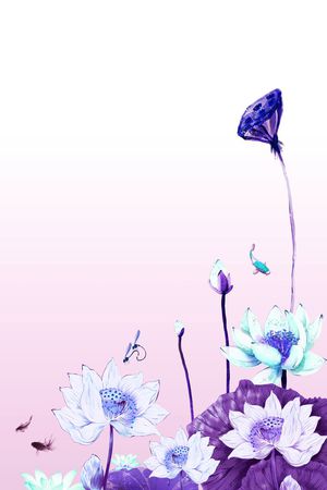 荷花印花华亿平台图片