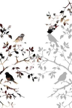 树枝印花华亿平台图片