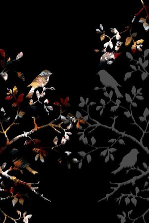 树枝印花华亿平台图片