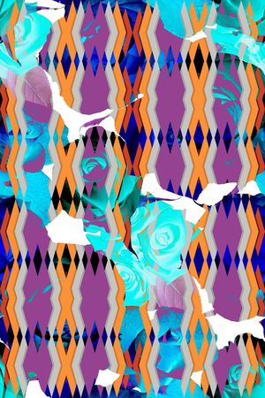 几何印花华亿平台图片