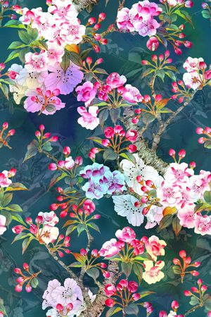 中国风印花华亿平台图片