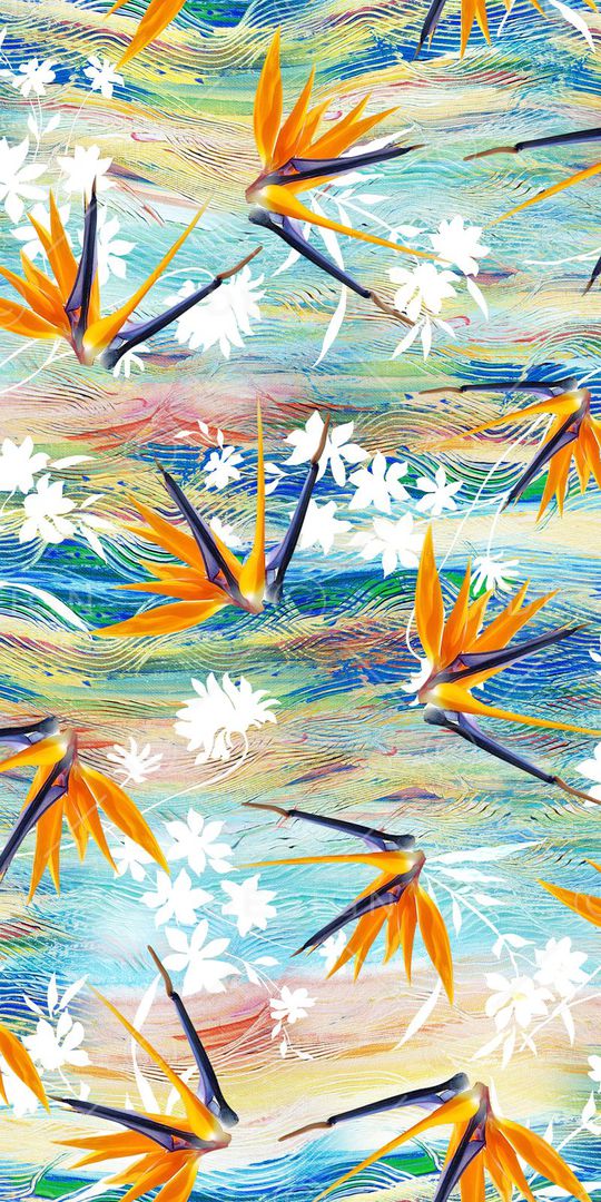 清爽大气印花华亿平台图片