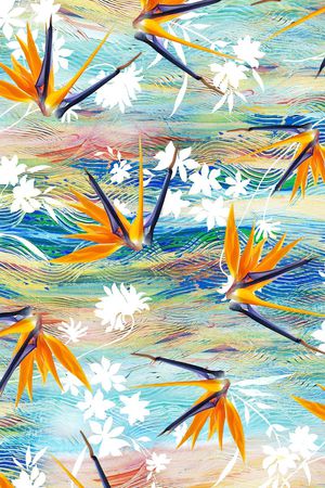 清爽大气印花华亿平台图片