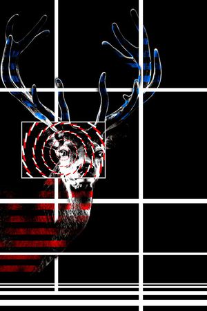 3D梅花鹿印花华亿平台图片