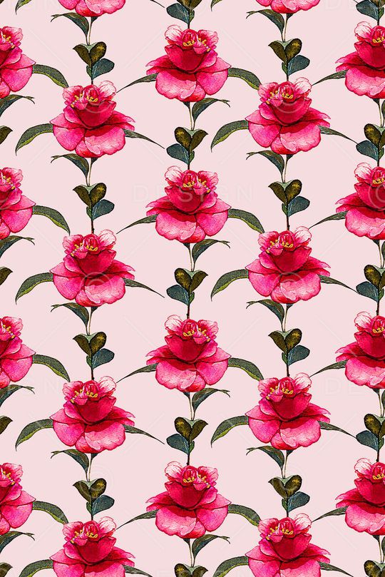 时尚抽象手绘玫瑰花花卉数码印花印花华亿平台图片