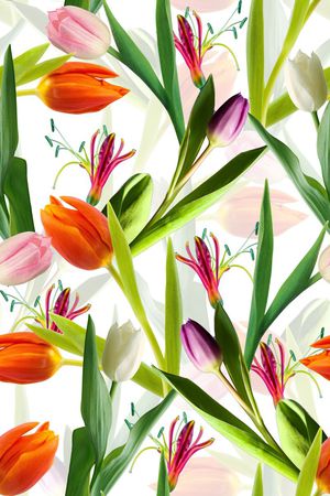 郁金香印花华亿平台图片