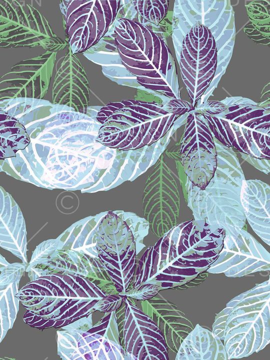 植物、现代、休闲印花华亿平台图片