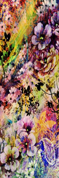 抽象豹纹印花华亿平台图片