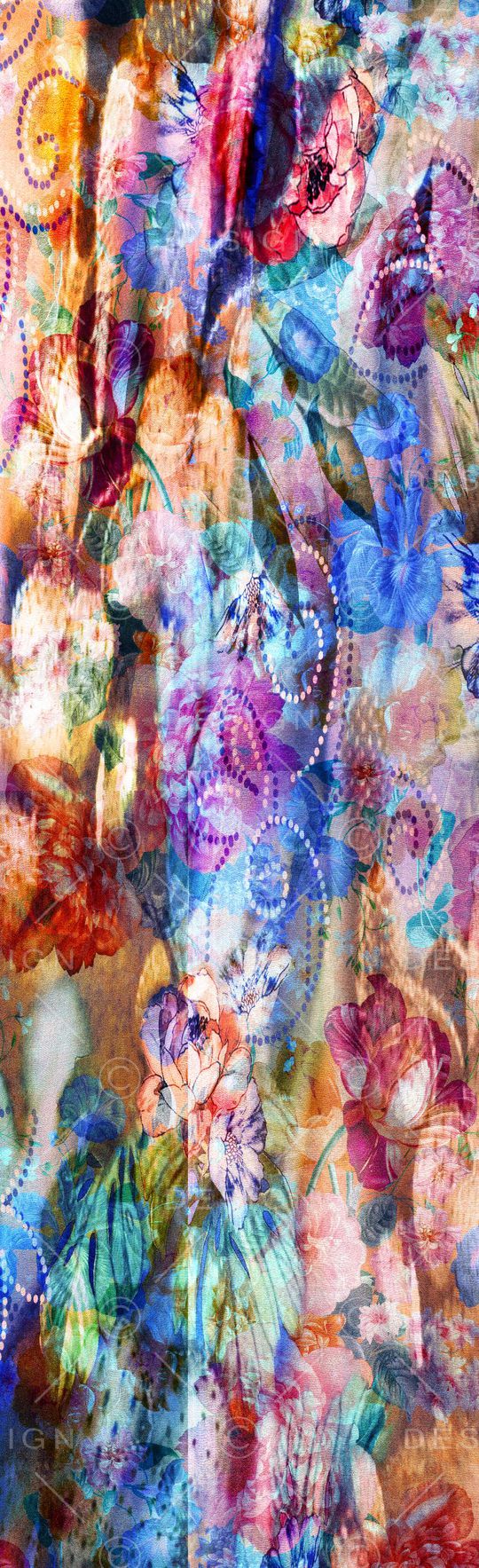 抽象彩图印花华亿平台图片