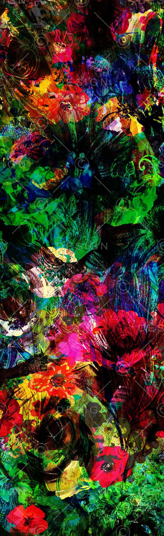 抽象彩图印花华亿平台图片