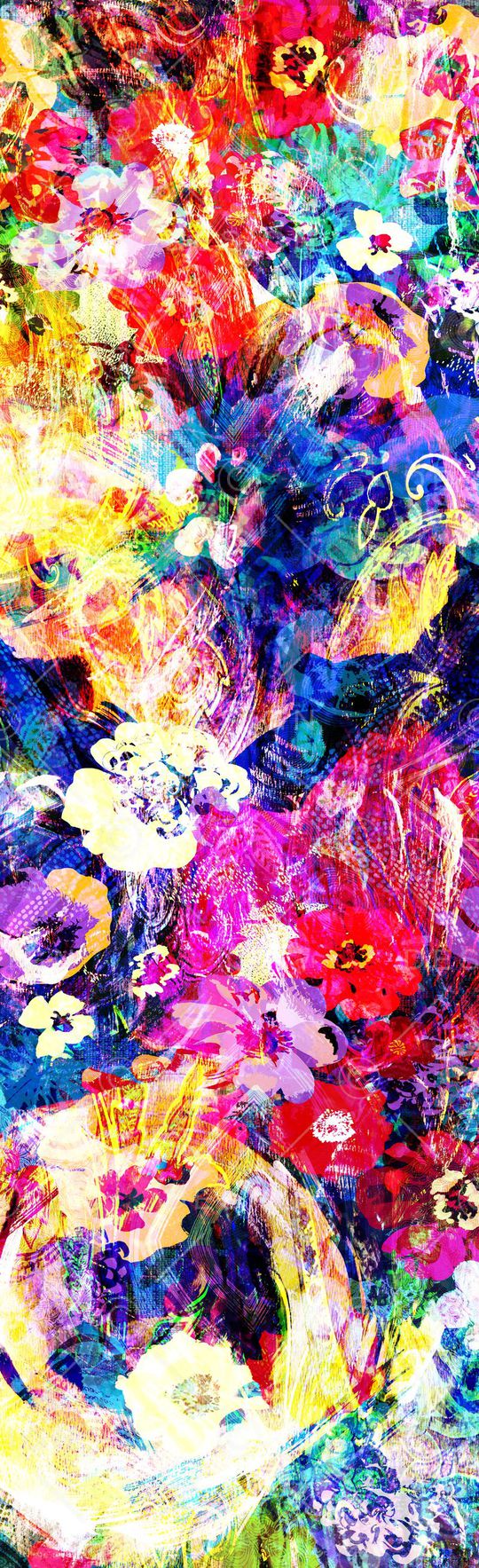 抽象彩图印花华亿平台图片