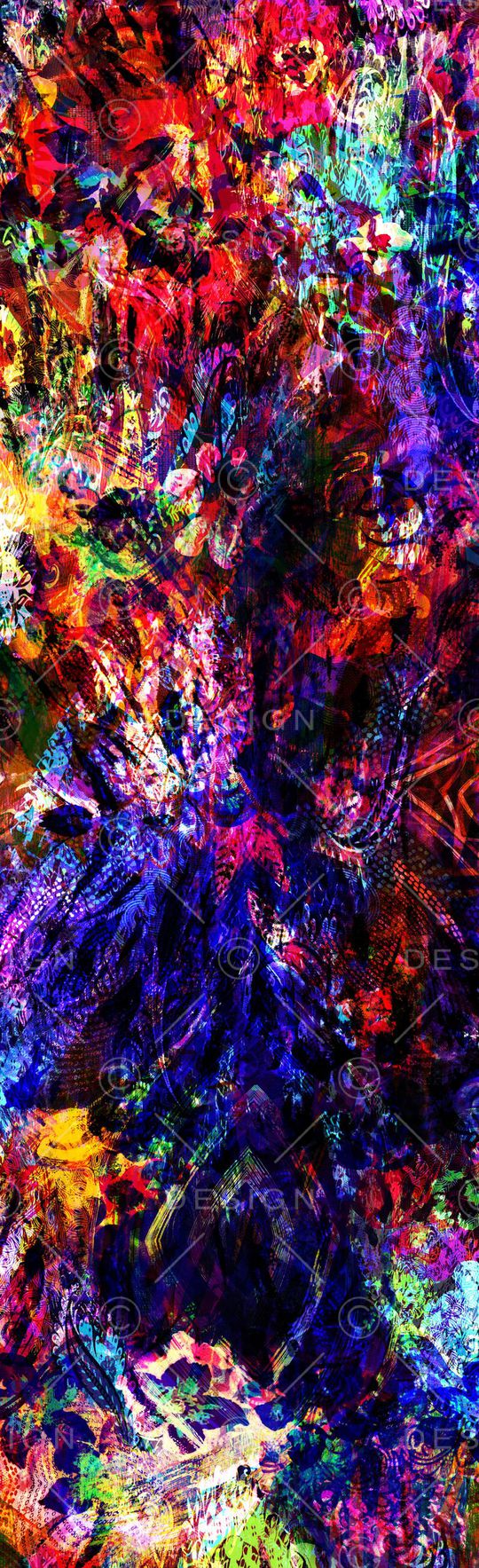 抽象彩图印花华亿平台图片