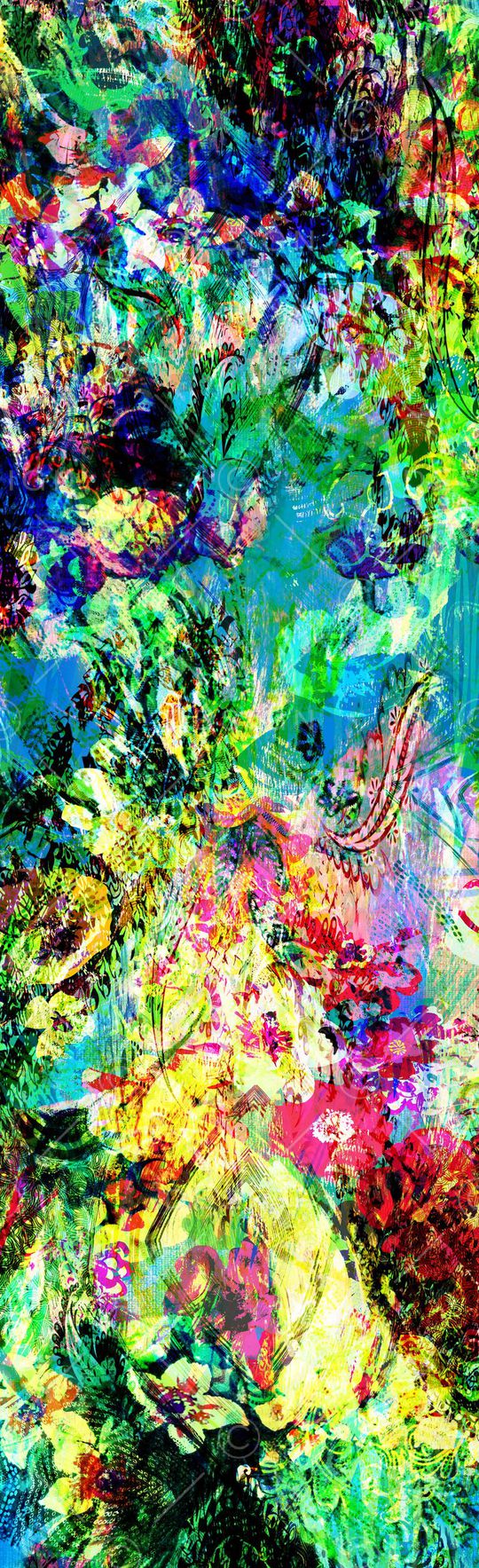 抽象彩图印花华亿平台图片