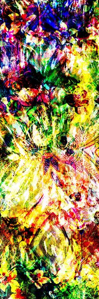 抽象彩图印花华亿平台图片