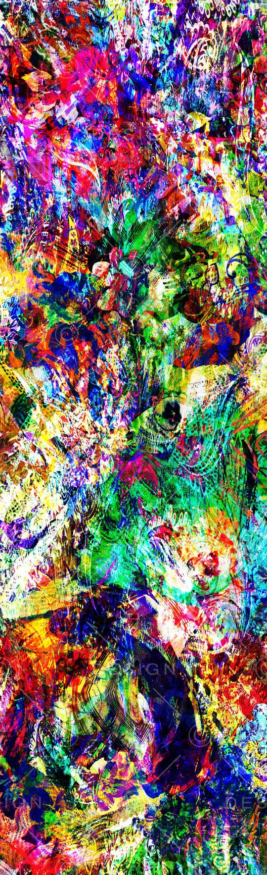 抽象彩图印花华亿平台图片