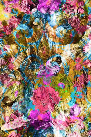 英文长巾印花华亿平台图片