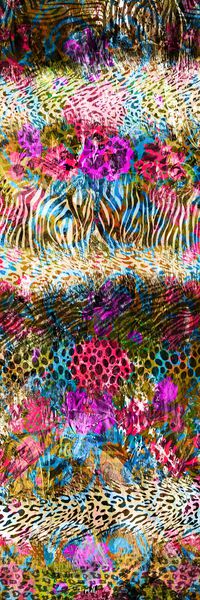 抽象彩图印花华亿平台图片