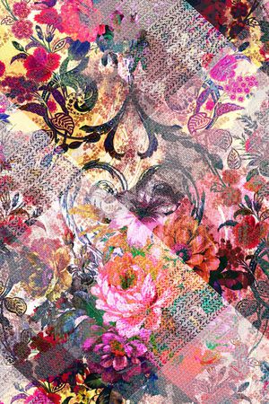 格子印花华亿平台图片