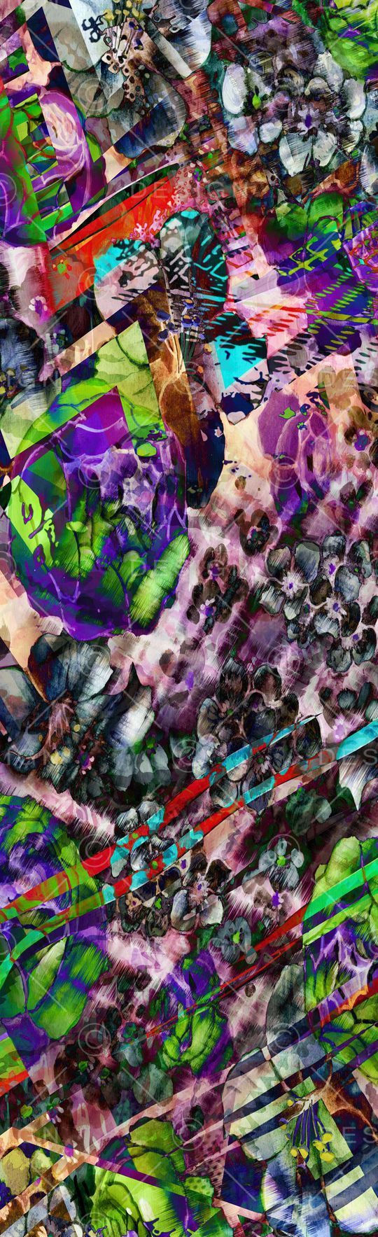 长巾图案印花华亿平台图片