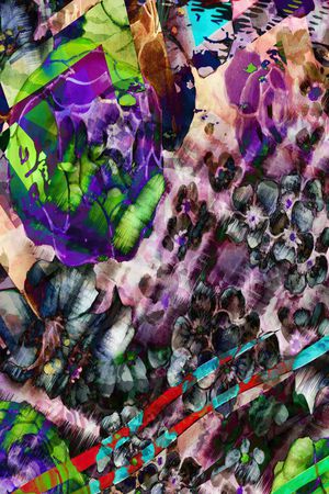 长巾图案印花华亿平台图片