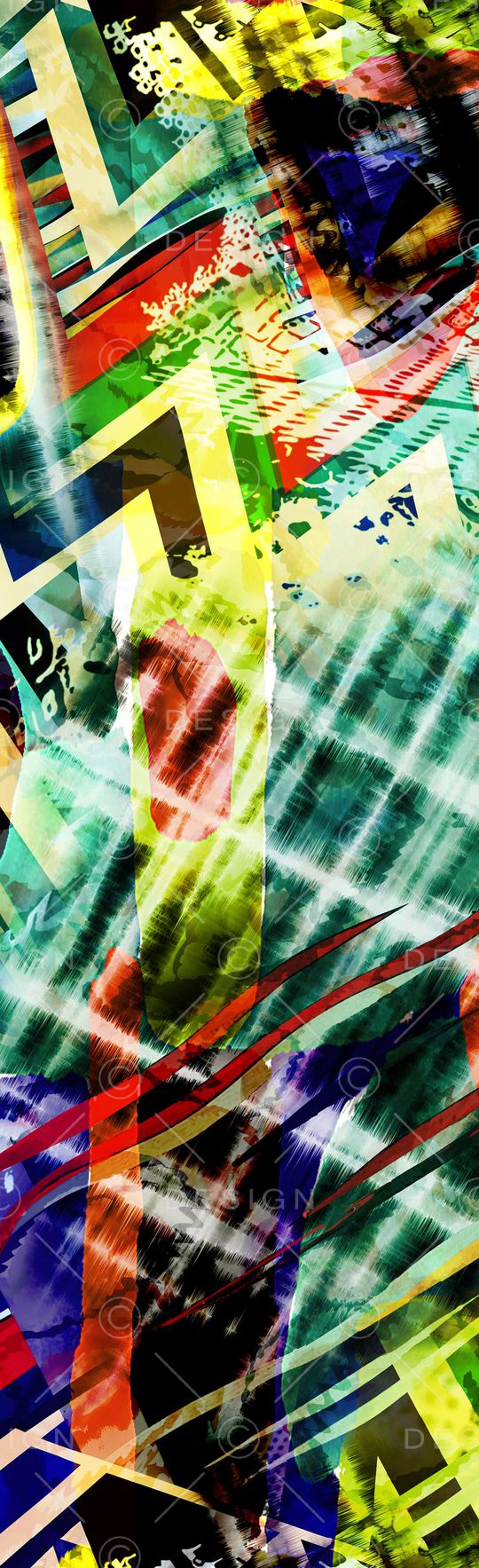 长巾图案印花华亿平台图片