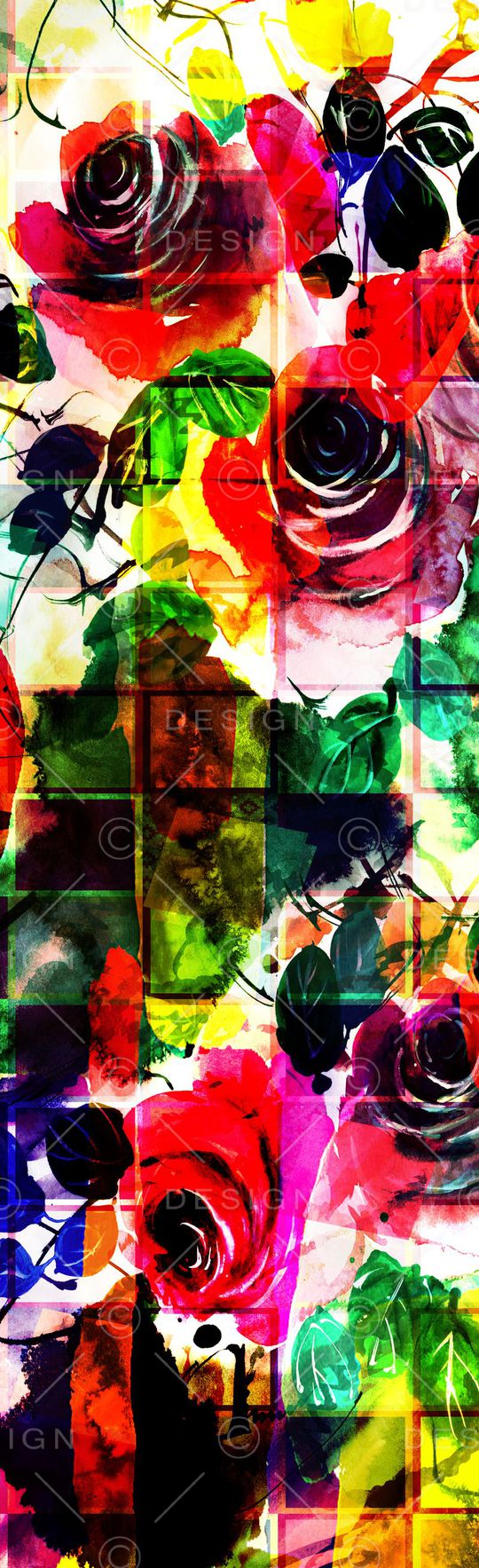 抽象花纹印花华亿平台图片