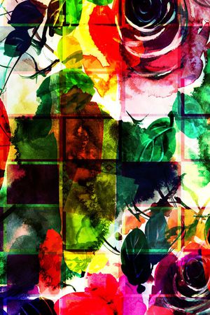 抽象花纹印花华亿平台图片