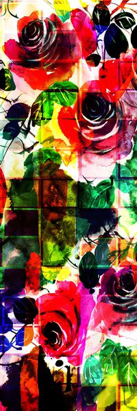 抽象花纹印花华亿平台图片