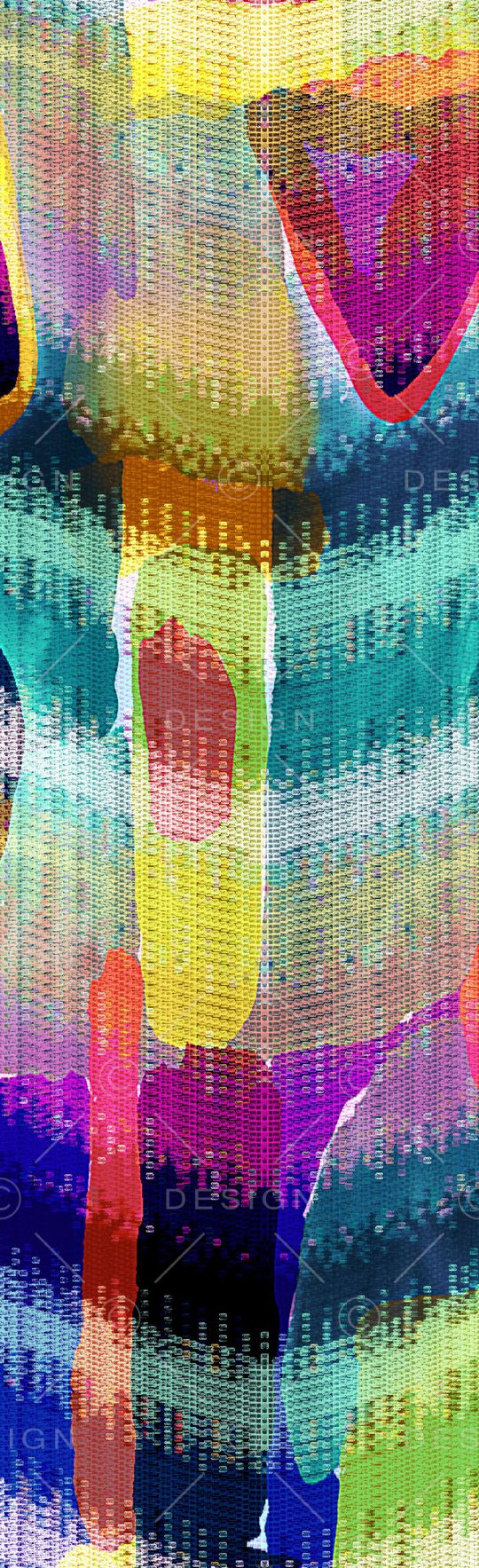 抽象花纹印花华亿平台图片