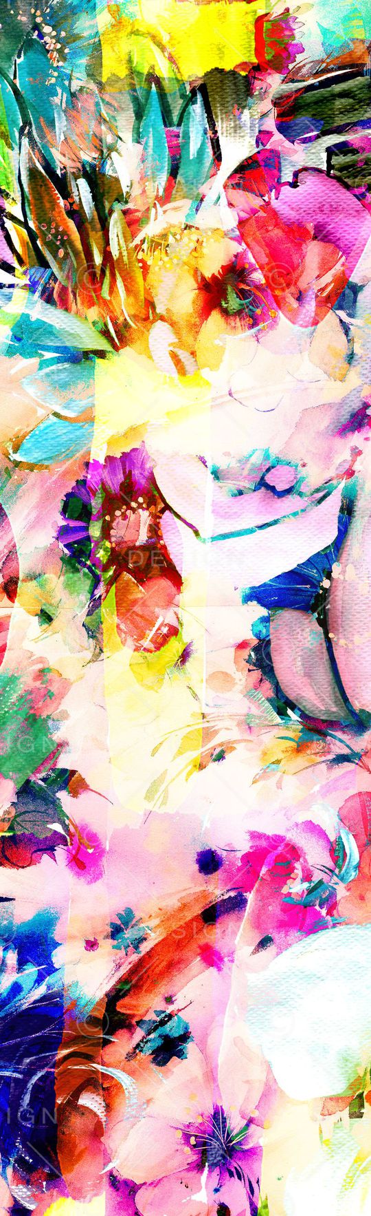 抽象花纹印花华亿平台图片