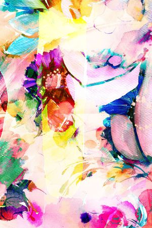 抽象花纹印花华亿平台图片