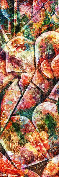 抽象花纹印花华亿平台图片