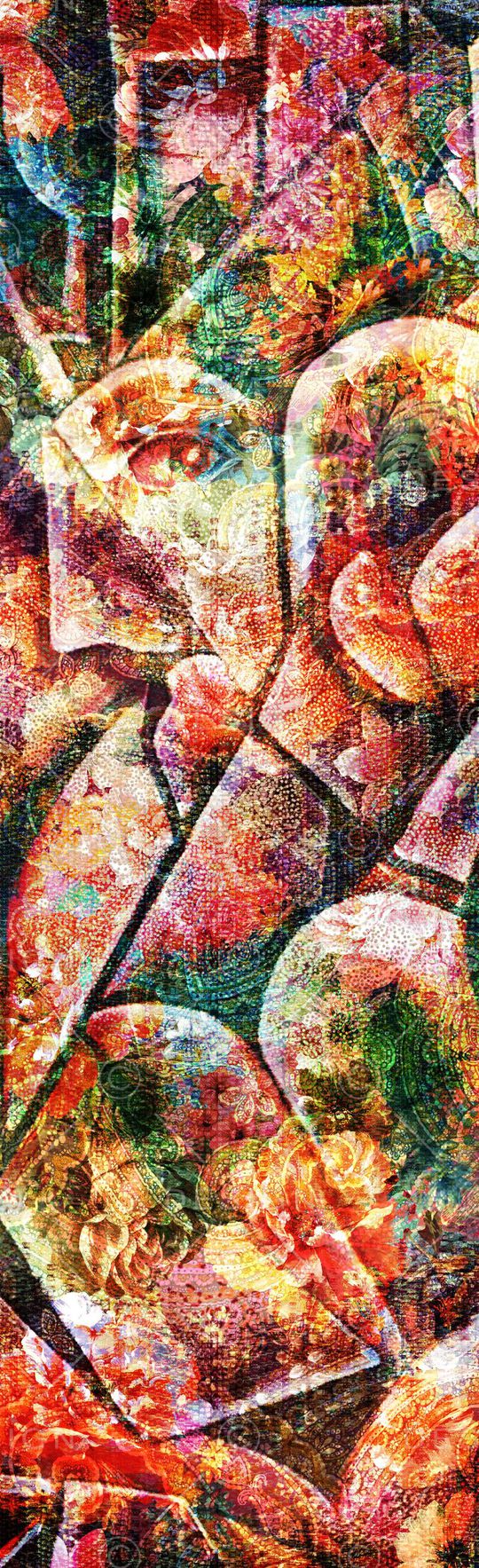 抽象花纹印花华亿平台图片